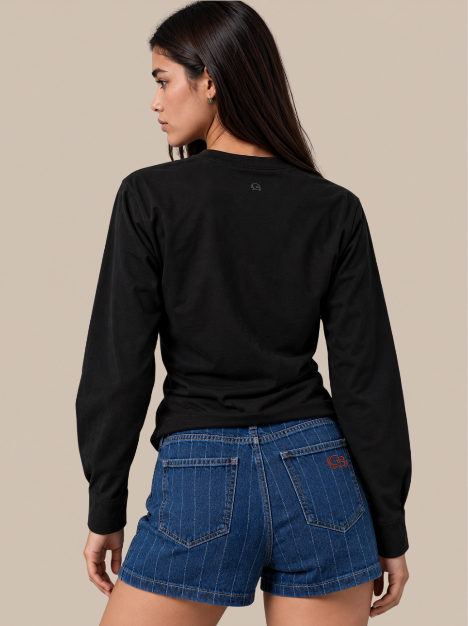 POLERA MUJER HENLEY - Negro