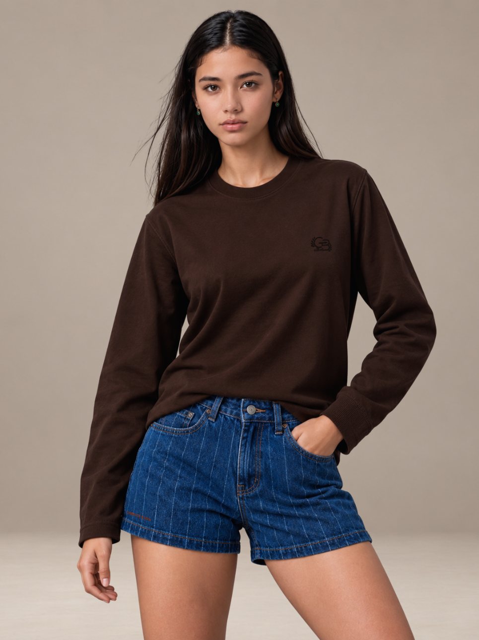 POLERA MUJER HENLEY - Cafe