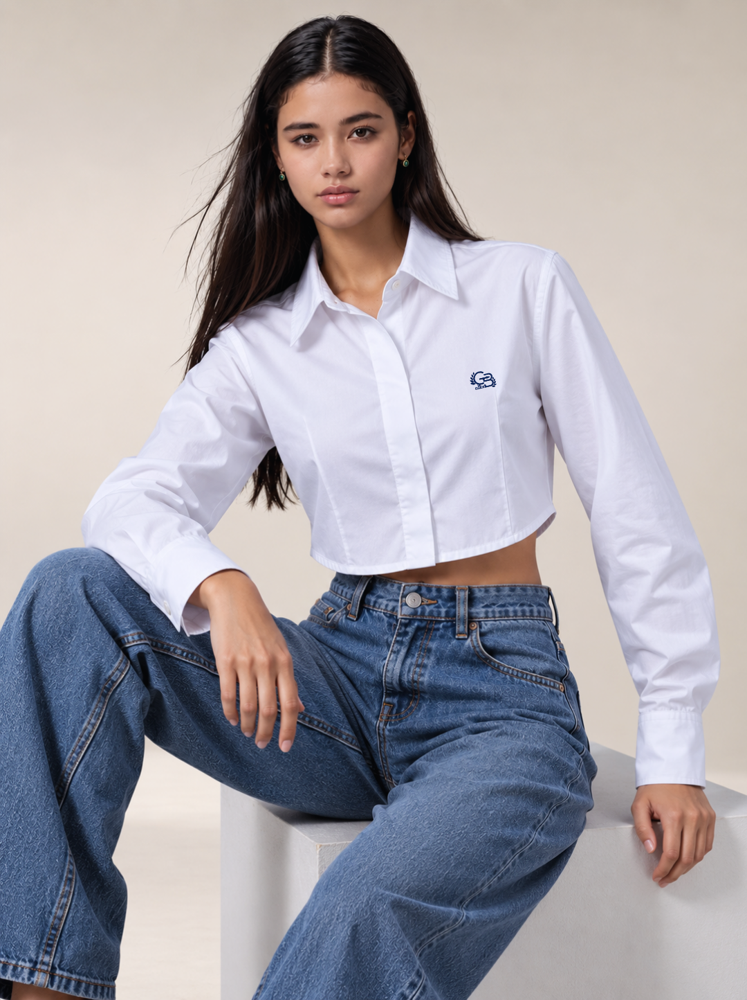 CAMISA MUJER RIBBED - Blanco