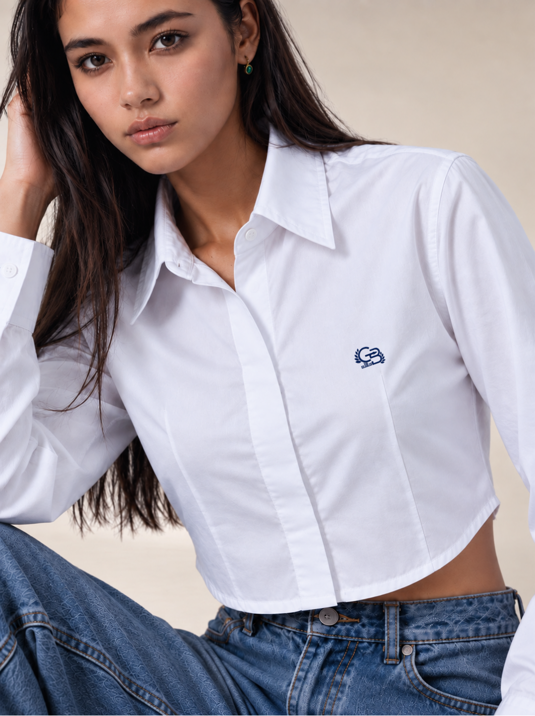 CAMISA MUJER RIBBED - Blanco