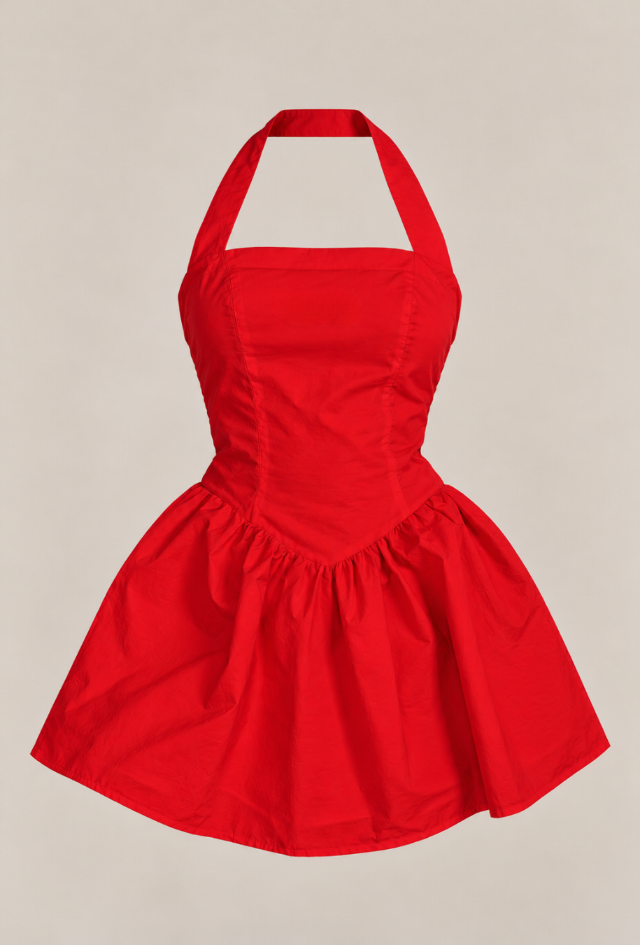 VESTIDO CORSET MINI| - Rojo